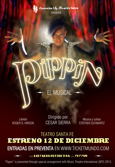 This poster advertised performances of Pippin in Venezuela.