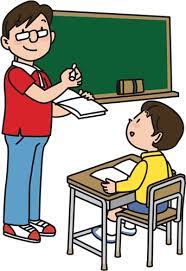 teacher and student clipart