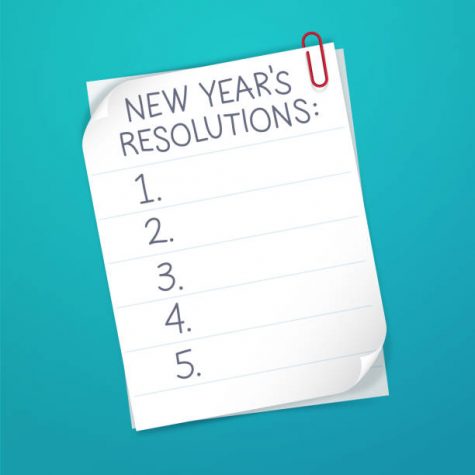 New years resolution numbered list.