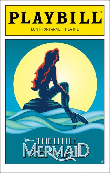 The Little Mermaid Playbill was for the musicals Broadway run in the early 2000s.