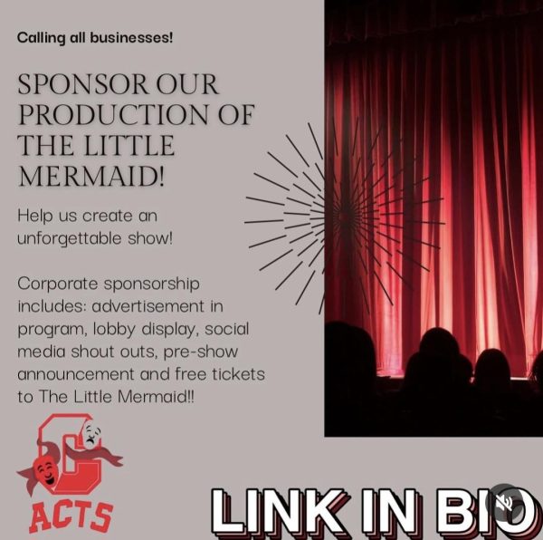 ACTS is advertising for corporate sponsorships for The Little Mermaid.