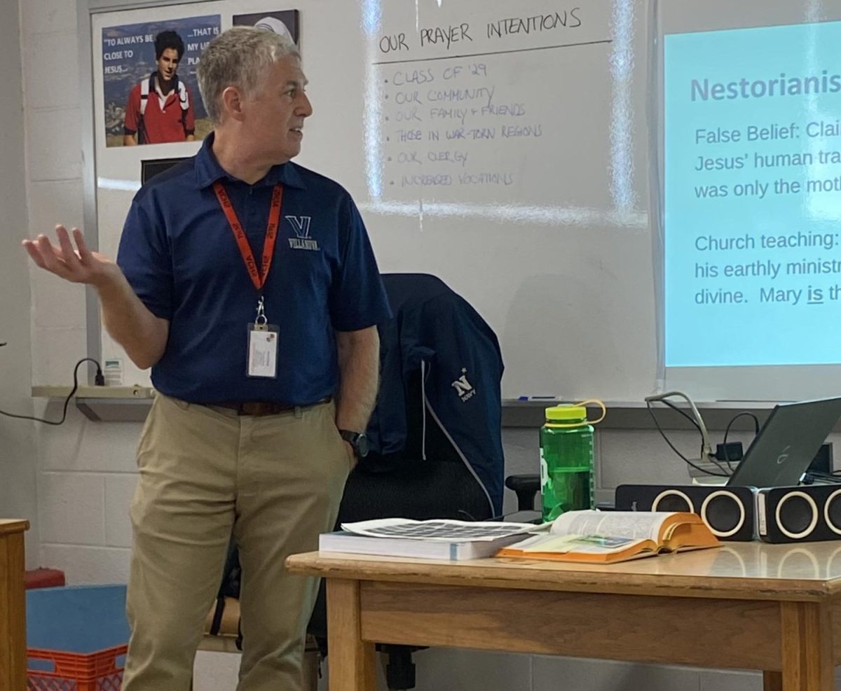 Deacon Michael Fohner teaches senior theology.