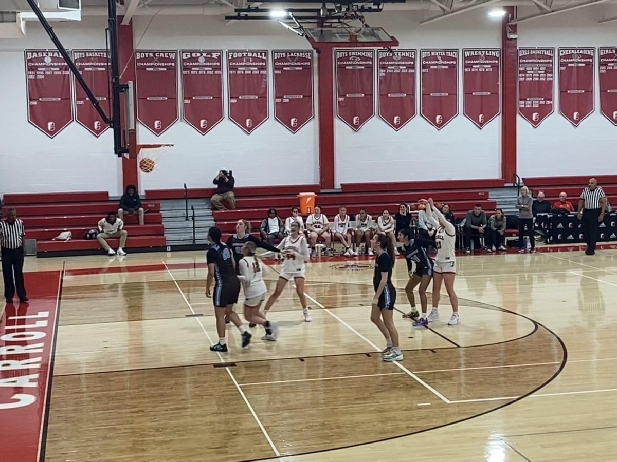 Archbishop Carroll drains a free throw.